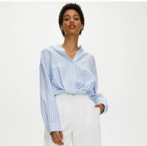 The Group Babaton Adara Linen Blouse Size M